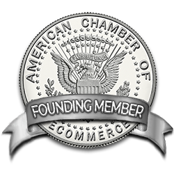chamber coin badge logo for founding members